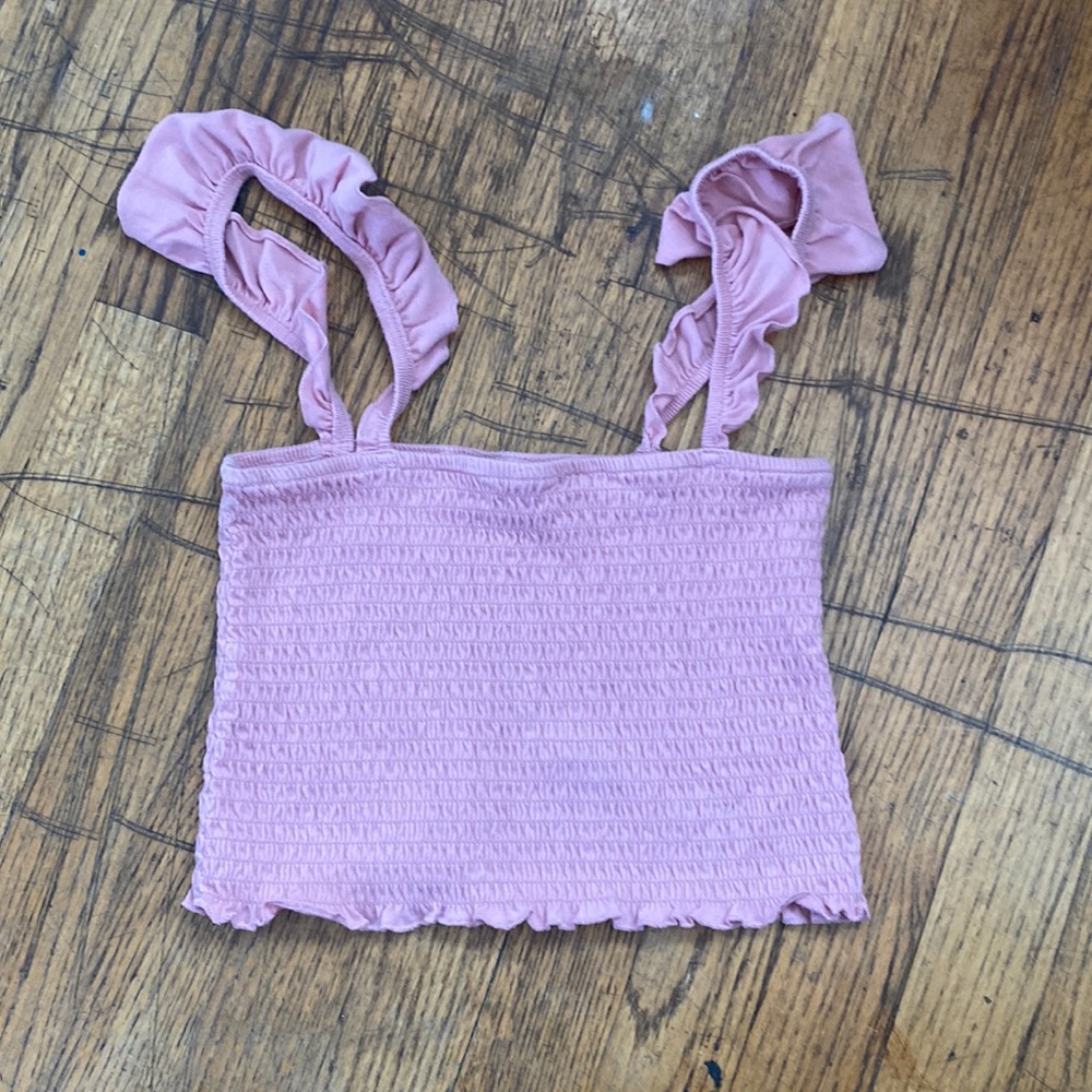 Pink crop top from cotton on.